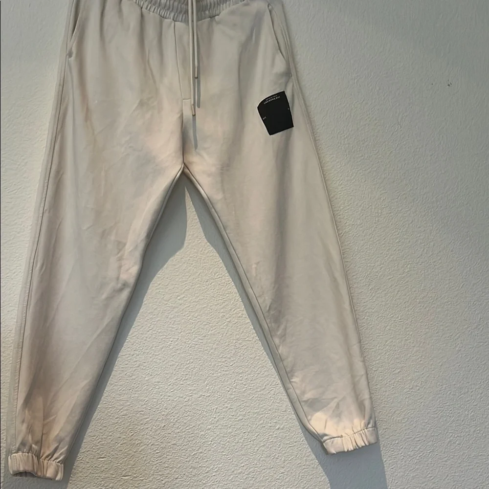 Zara Cream Jogger Pants